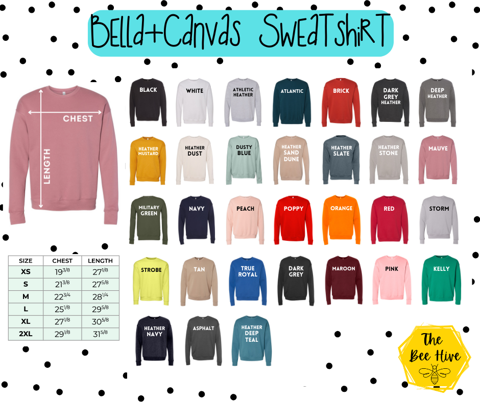 Bella Canvas - Crew Neck Sweatshirt