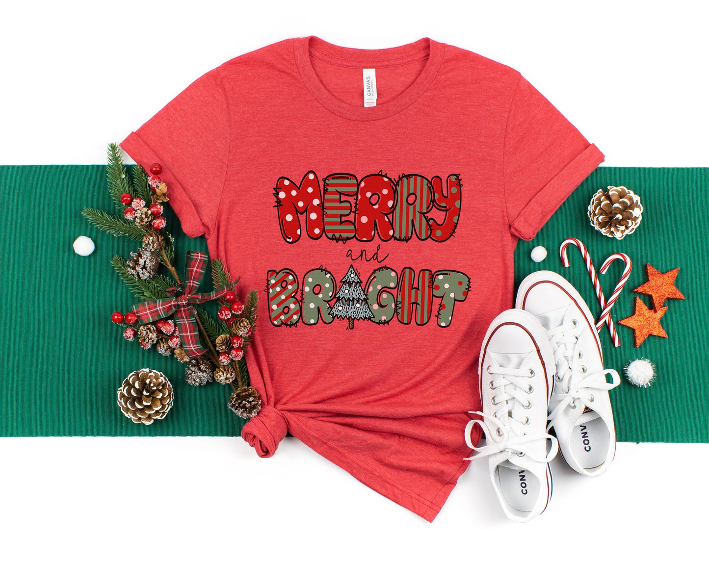 Merry and Bright Bubble Letters