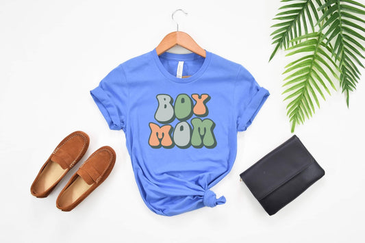 Boy Mom Bubble Letters