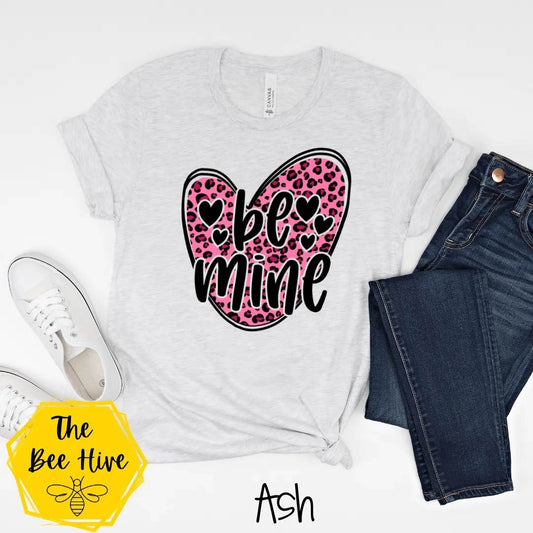 Be Mine Pink Leopard Heart