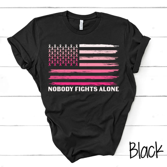 Nobody Fights Alone Pink Flag