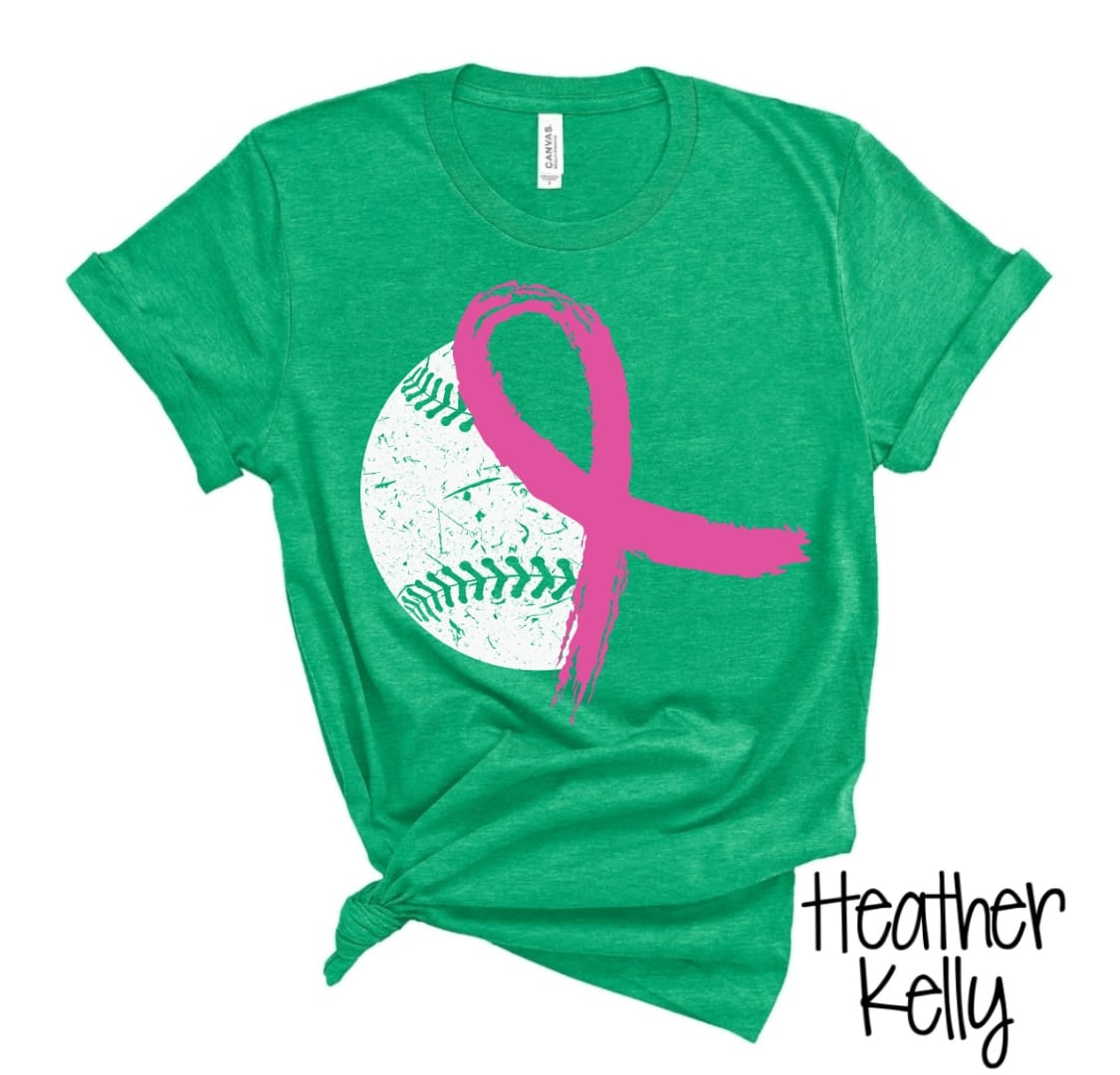 Pink Ribbon Baseball