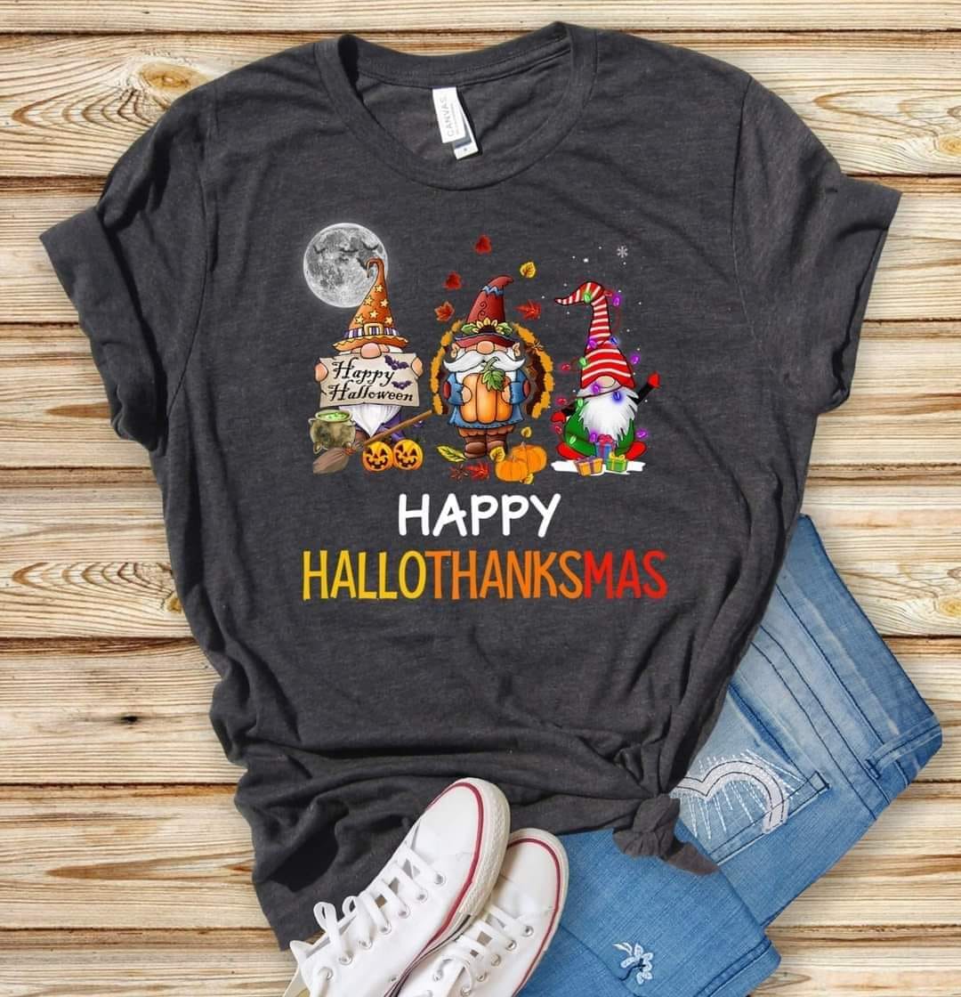 Happy Hallothanksmas Gnomes