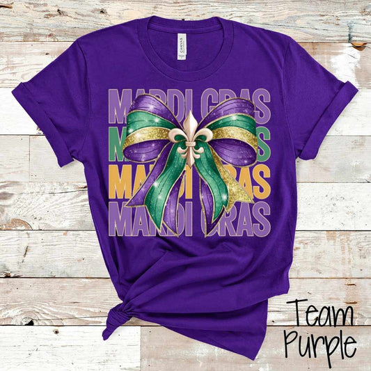 Mardi Gras Coquette Bow