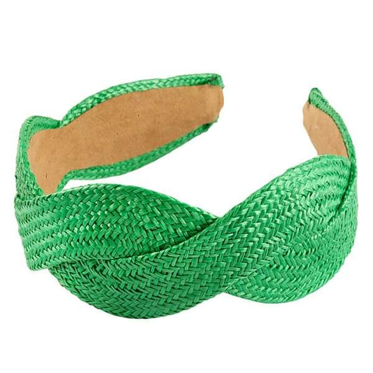 Braided Green Headband