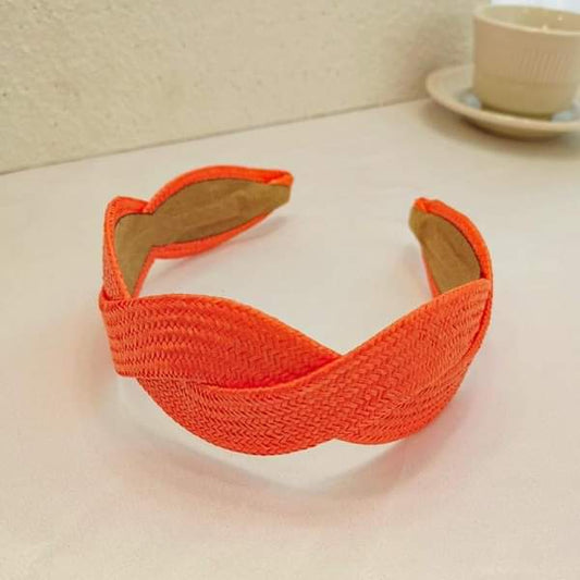 Braided Orange Headband