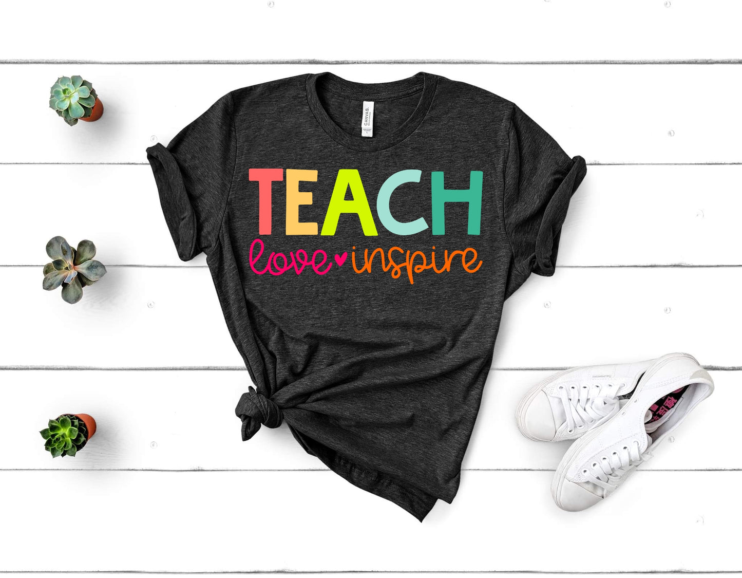 Teach Love Inspire Multicolor