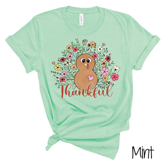 Thankful Floral Turkey